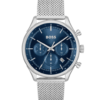 BOSS Blue-dial Chronograph Watch with Mesh Bracelet